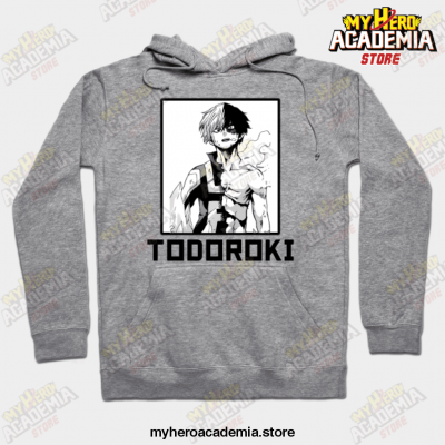 Anime Mha Todoroki Unisex Hoodie Gray / S