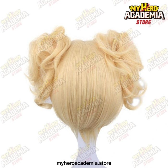 Anime My Boku No Hero Academia Akademia Himiko Toga Short Light Blonde Ponytails Heat Resistant