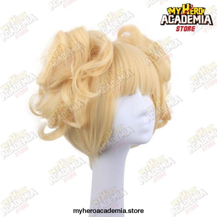 Anime My Boku No Hero Academia Akademia Himiko Toga Short Light Blonde Ponytails Heat Resistant