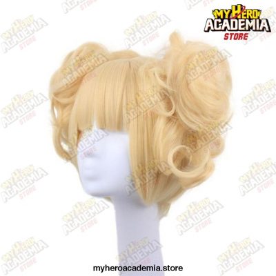 Anime My Boku No Hero Academia Akademia Himiko Toga Short Light Blonde Ponytails Heat Resistant