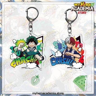 Anime My Hero Academia Boku No Keychain Acrylic Keyring Key Chain Pendants