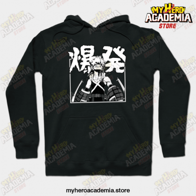 Bakugo Katsuki Explosion Anime Hoodie Black / S