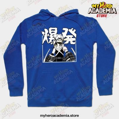 Bakugo Katsuki Explosion Anime Hoodie Blue / S