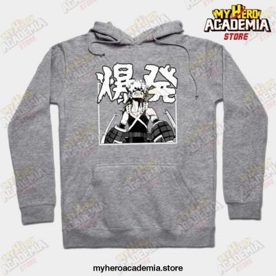 Bakugo Katsuki Explosion Anime Hoodie Gray / S