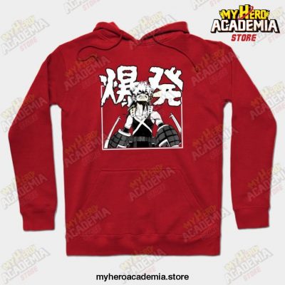 Bakugo Katsuki Explosion Anime Hoodie Red / S