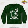 Boku No Hero Academia - Izuku Midoriya Deku Crewneck Sweatshirt Green / M