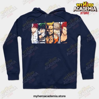 Boku No Hero Academia Izuku Midoriya Hoodie Navy Blue / S