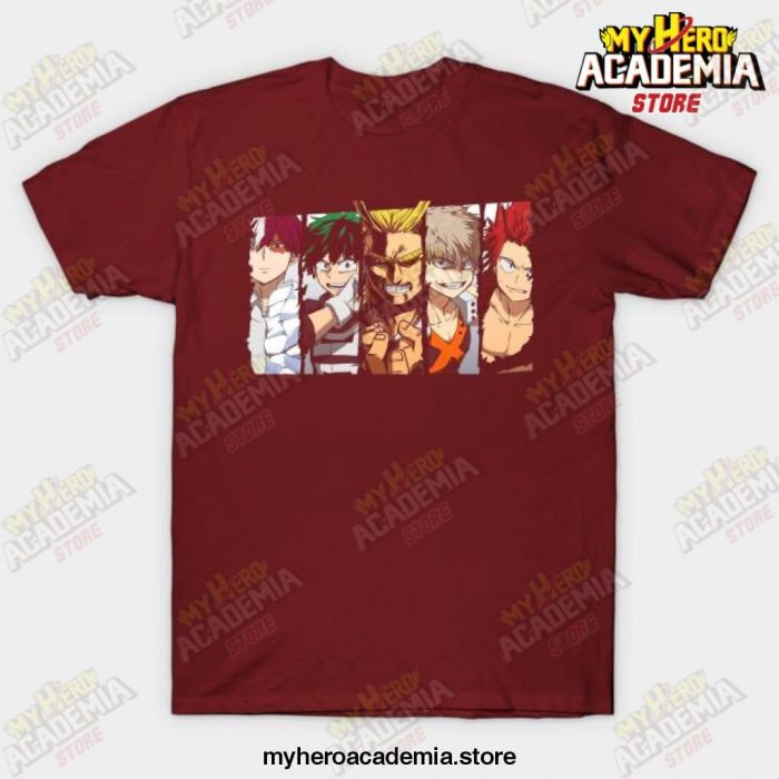 Boku No Hero Academia Izuku Midoriya T-Shirt Red / S