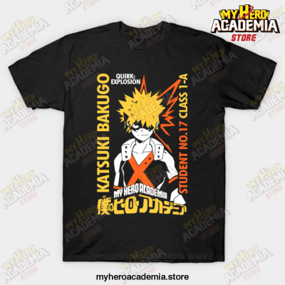 Boku No Hero Academia Katsuki Bakugo - Kaachan T-Shirt Black / S