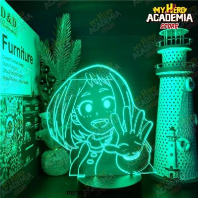 Boku No Hero Academia Ochaco Uraraka 3D Led Anime Lamp Nightlights My Hero Academia Visual Light