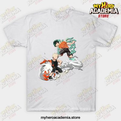 Boku No Hero Bakugo And Midoriya T-Shirt White / S