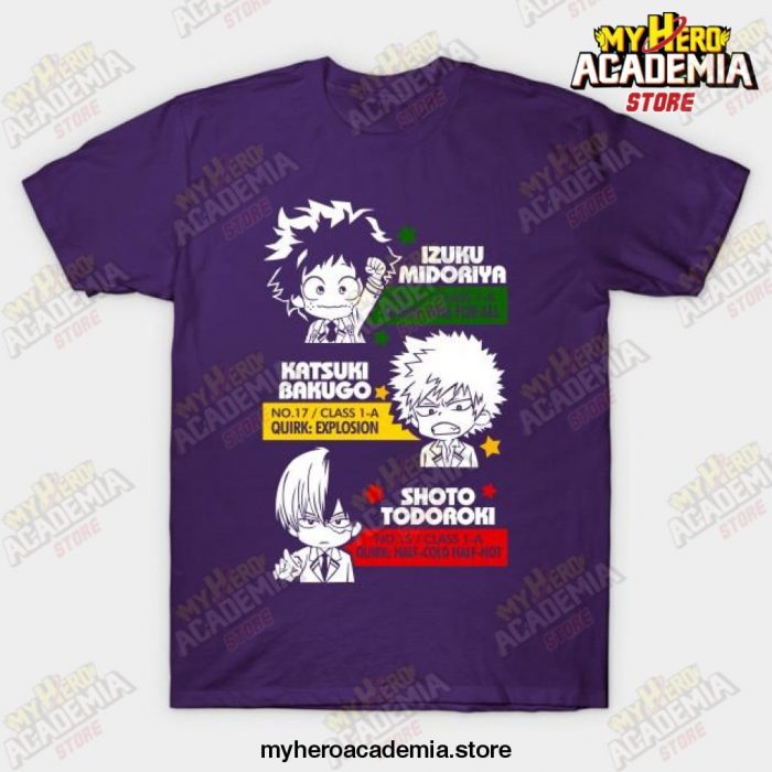 Deku Kachan And Todoroki T-Shirt Purple / S