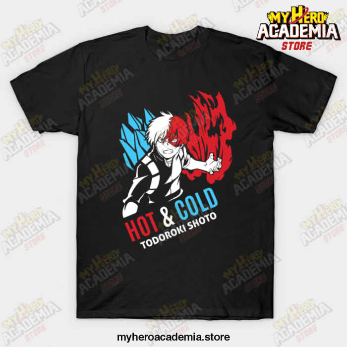 Hot N Cold Todoroki Shoto T-Shirt Black / S