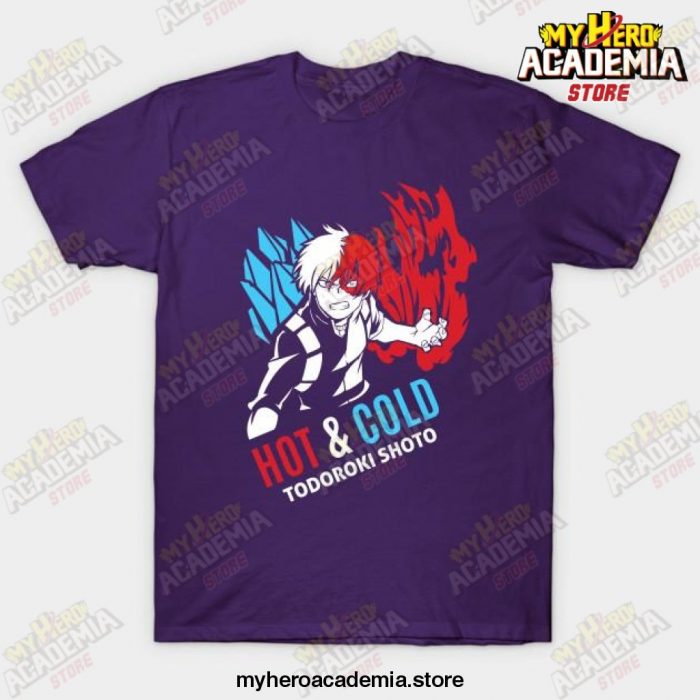 Hot N Cold Todoroki Shoto T-Shirt Purple / S