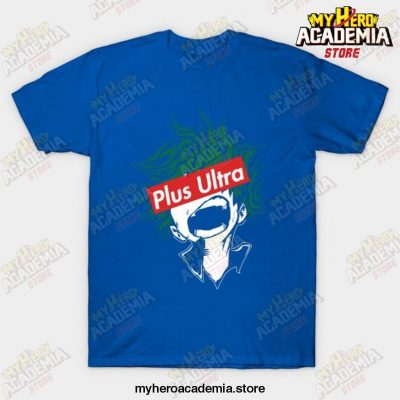 Izuku Midoriya Plus Ultra Hero Mha T-Shirt Blue / S