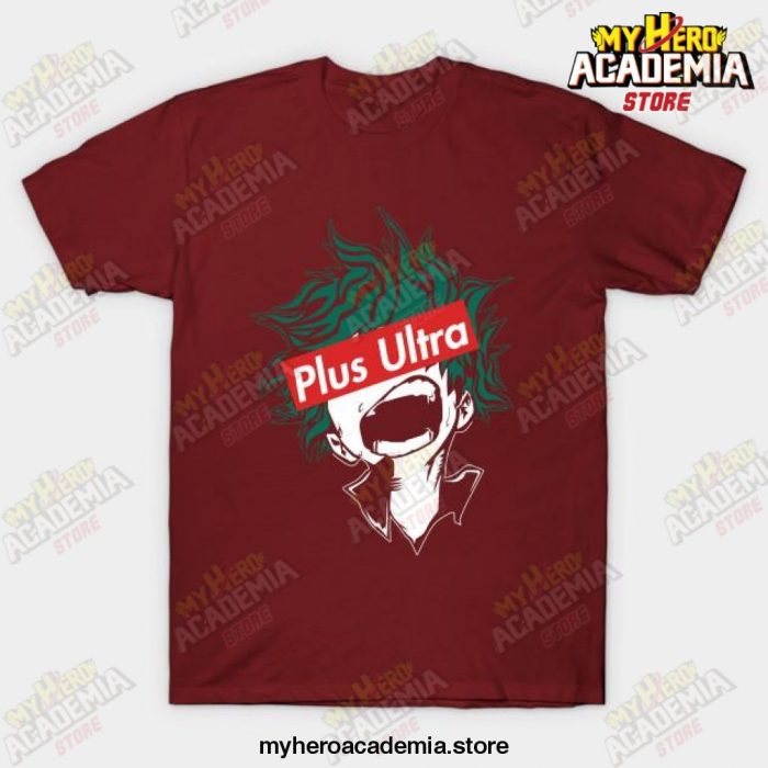 Izuku Midoriya Plus Ultra Hero Mha T-Shirt Red / S