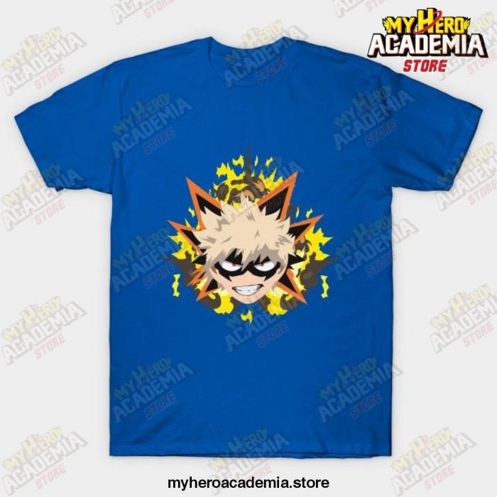 Katsuki Bakugo Explosion T-Shirt Blue / S