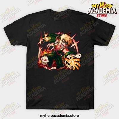 Mha Bakugo Katsuki T-Shirt Black / S