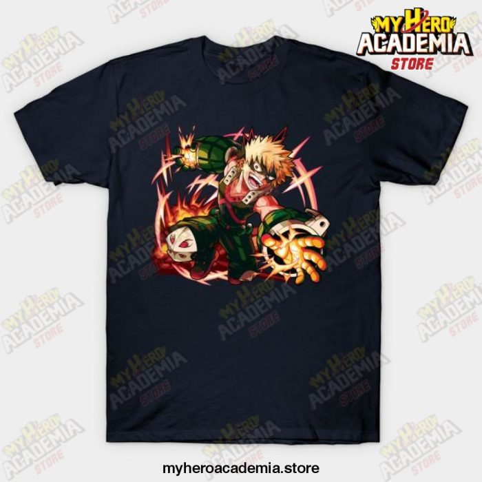 Mha Bakugo Katsuki T-Shirt Navy Blue / S