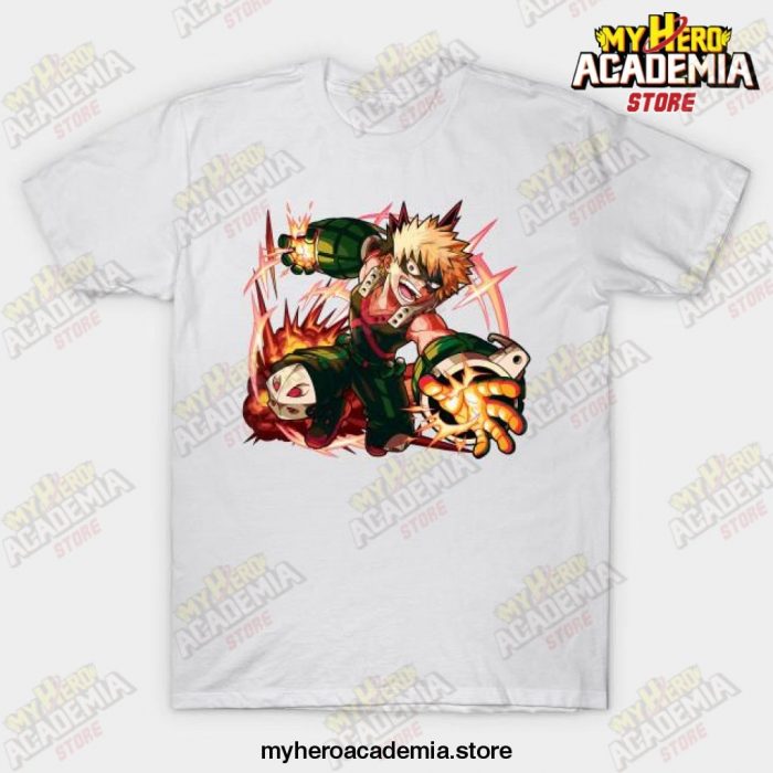 Mha Bakugo Katsuki T-Shirt White / S