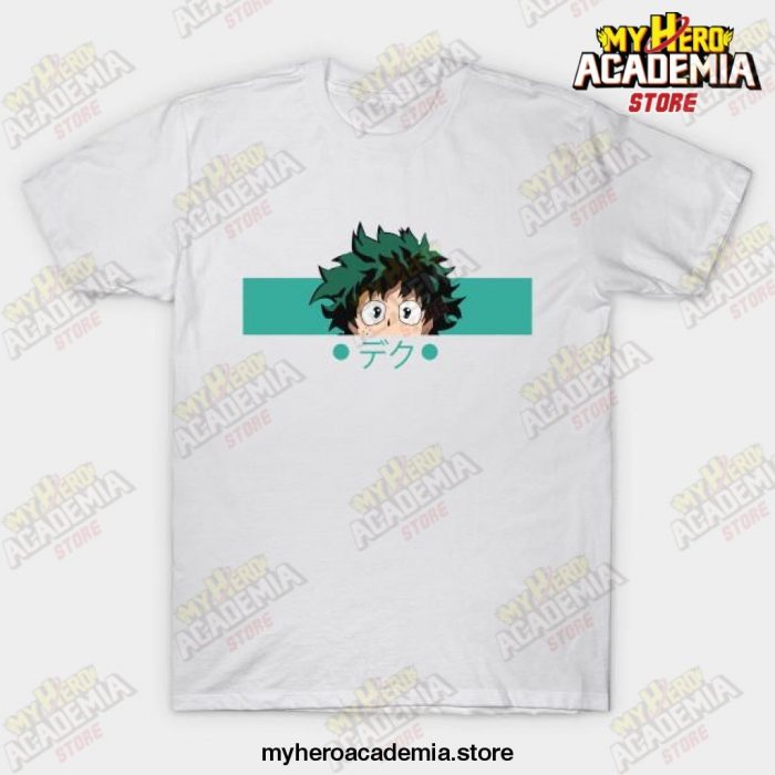 Mha Midoriya Izuku Anime T-Shirt White / S