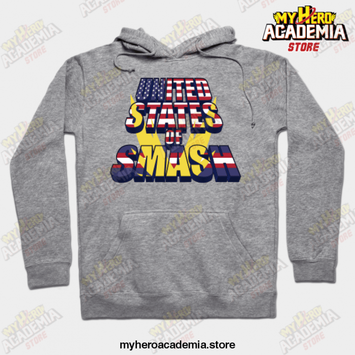 Mha United States Of Smash Hoodie Gray / S