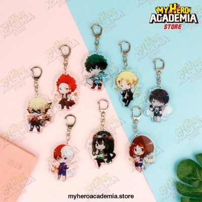 My Hero Academia Anime Acrylic Keyring Keychain Boku No Manga Key Rings