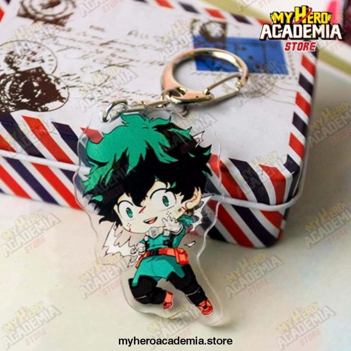 My Hero Academia Anime Acrylic Keyring Manga Figure Todoroki Shoto Bakugou Katsuki Midoriya Izuku