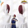 My Hero Academia Boku No Hiro Akademia Shoto Todoroki Shouto White And Red Cosplay Wig+Wig Cap