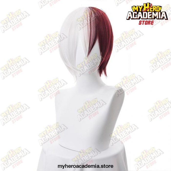 My Hero Academia Boku No Hiro Akademia Shoto Todoroki Shouto White And Red Cosplay Wig+Wig Cap