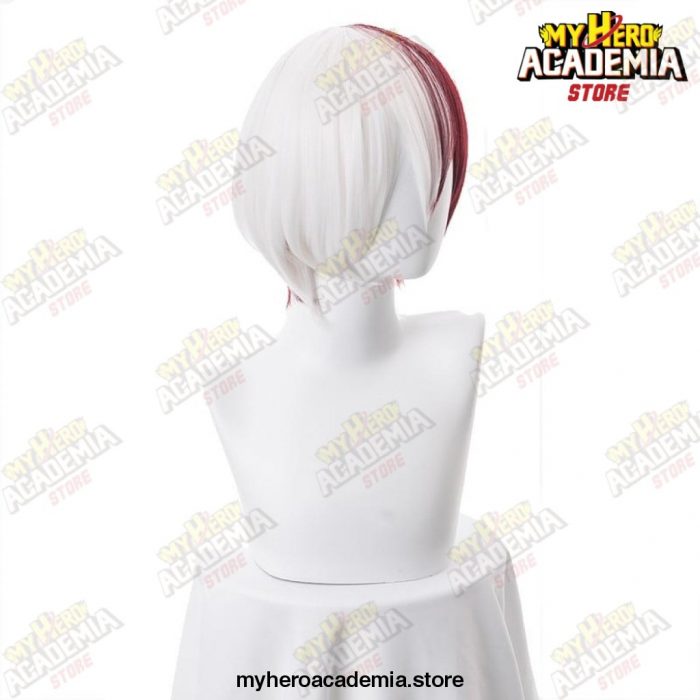 My Hero Academia Boku No Hiro Akademia Shoto Todoroki Shouto White And Red Cosplay Wig+Wig Cap