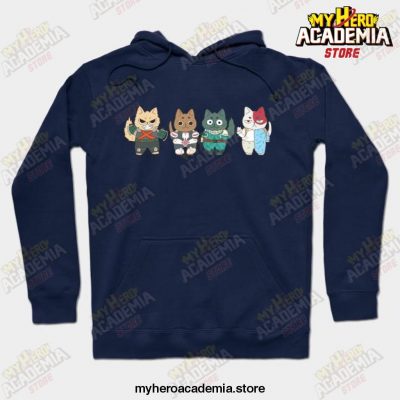 My Hero Academia Cats Hoodie Navy Blue / S