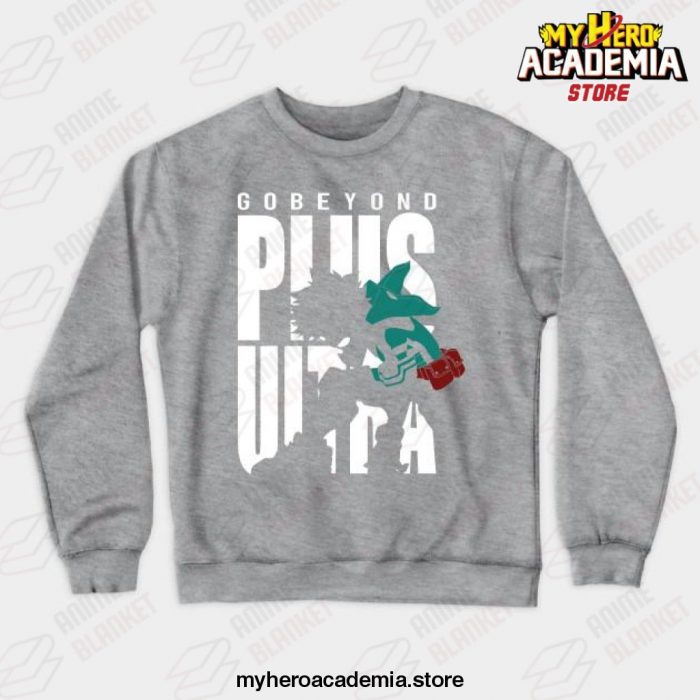 My Hero Academia Deku Plus Ultra Crewneck Sweatshirt Gray / S