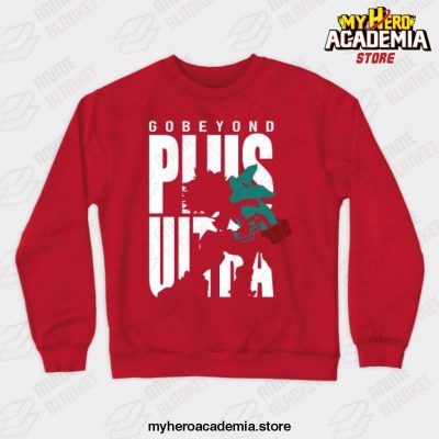 My Hero Academia Deku Plus Ultra Crewneck Sweatshirt Red / S