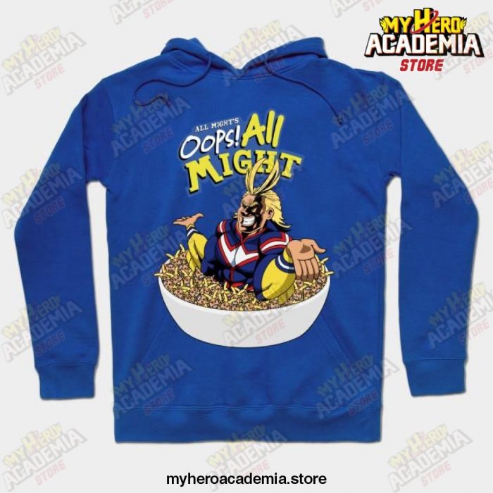 My Hero Academia Oops All Might Hoodie Blue / S