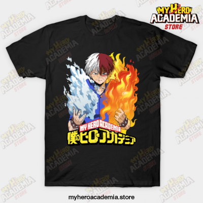 Shoto Todoroki - My Hero Academia T-Shirt Black / S