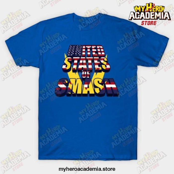 United States Of Smash T-Shirt Blue / S