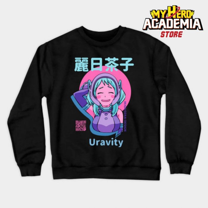 Aesthetic Ochaco Uraraka Sweatshirt Black / S