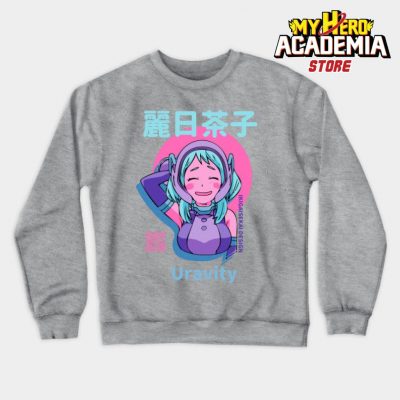 Aesthetic Ochaco Uraraka Sweatshirt Gray / S