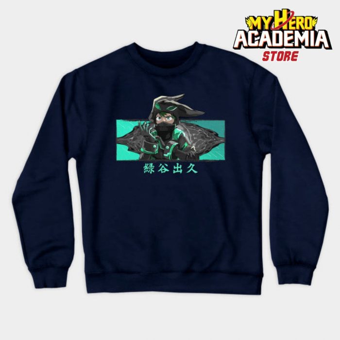 Deku Black Whip Sweatshirt Navy Blue / S