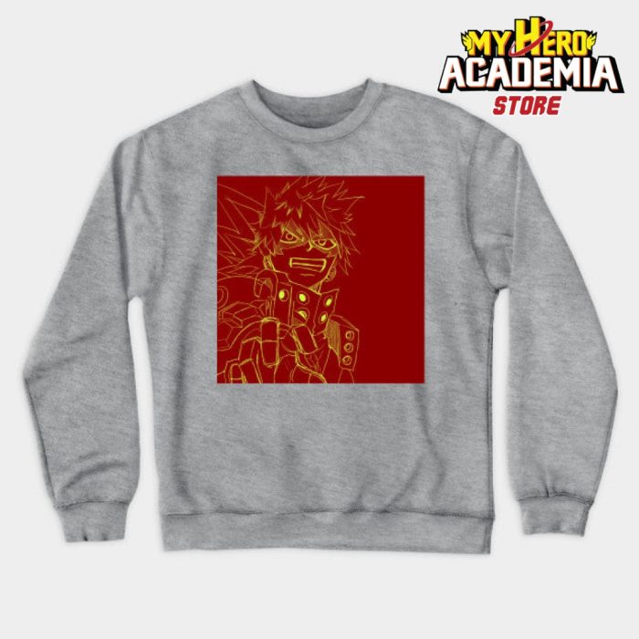 Katsuki Bakugou Artsy Sweatshirt Gray / S