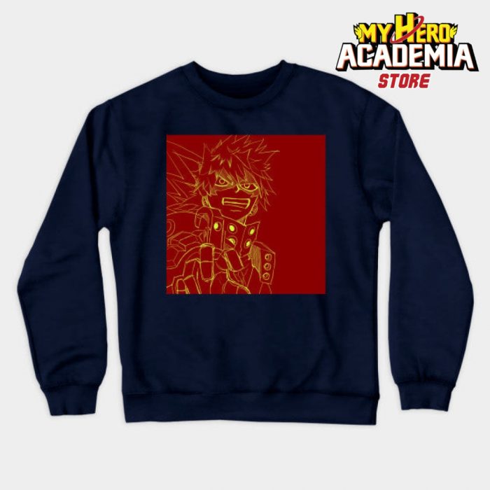 Katsuki Bakugou Artsy Sweatshirt Navy Blue / S