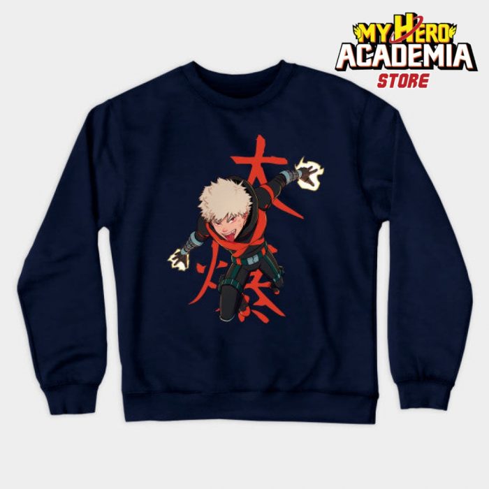 Katsuki Bakugou Sweatshirt Navy Blue / S