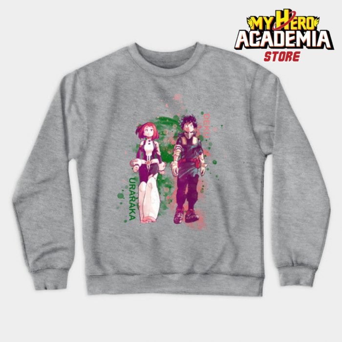 Uraraka X Deku Sweatshirt Gray / S