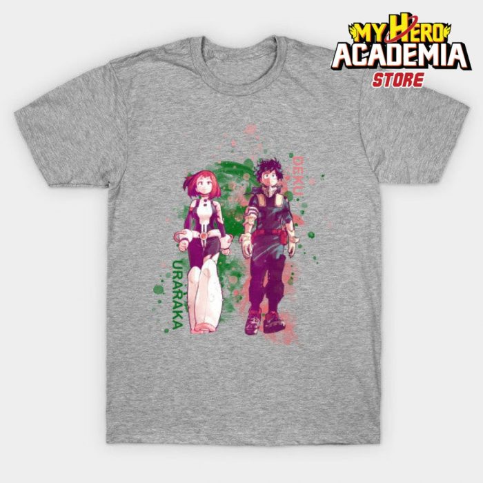 Uraraka X Deku T-Shirt Gray / S