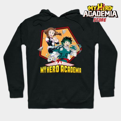 Uravity & Deku Hoodie Black / S