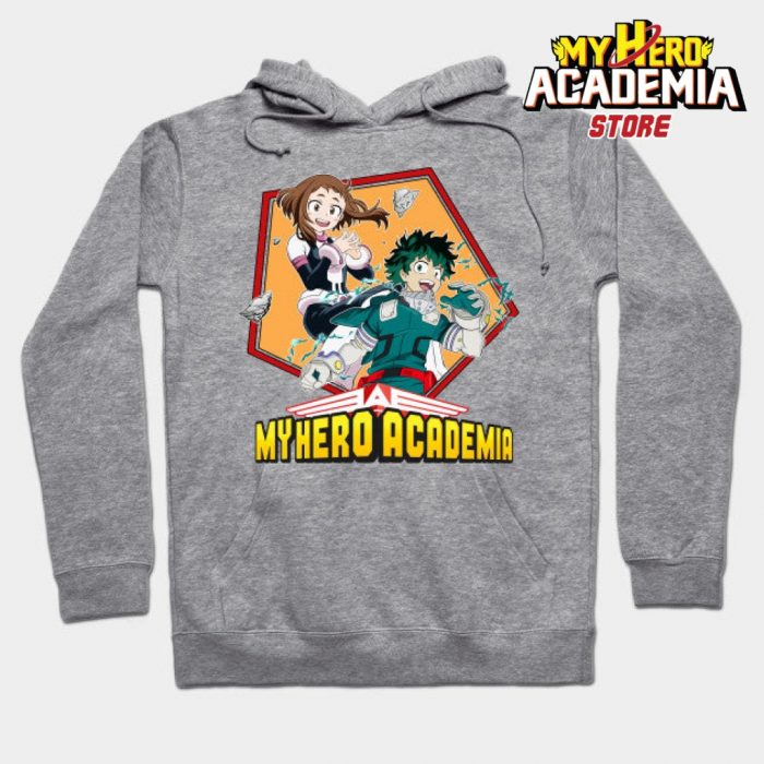 Uravity & Deku Hoodie Gray / S