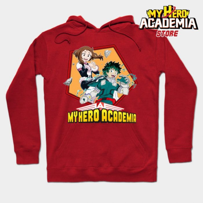 Uravity & Deku Hoodie Red / S