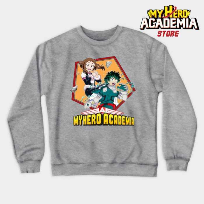 Uravity & Deku Sweatshirt Gray / S