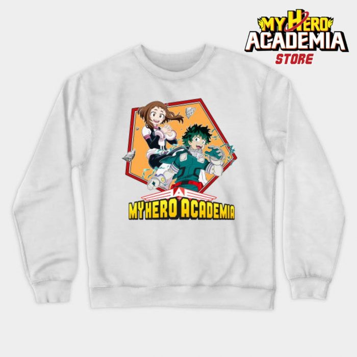 Uravity & Deku Sweatshirt White / S